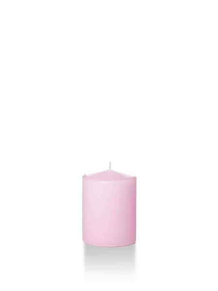 2.25" x 3" Slim Pillar Candles Blush