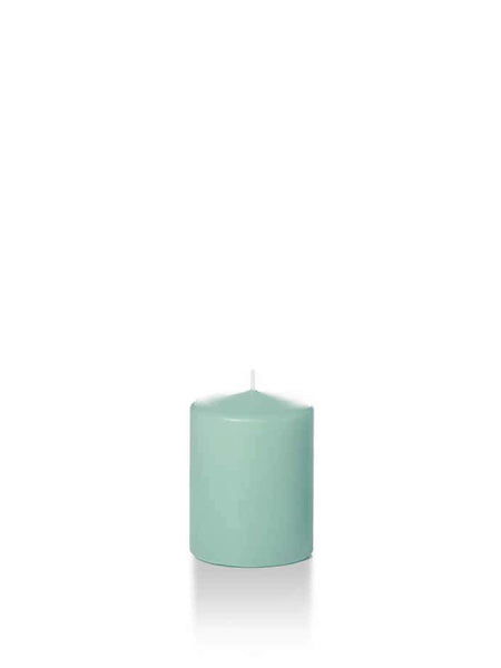 2.25" x 3" Slim Pillar Candles Tiffany Blue