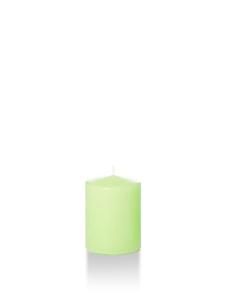 2.25" x 3" Slim Pillar Candles Mint