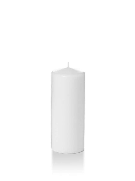 2.25" x 5" Slim Pillar Candles White