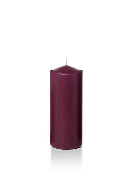 2.25" x 5" Slim Pillar Candles Magenta