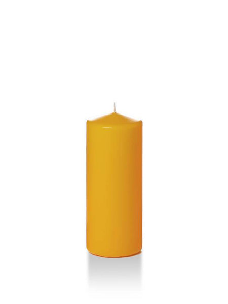 Wholesale 2.25" x 5" Slim Pillar Candles Harvest Gold