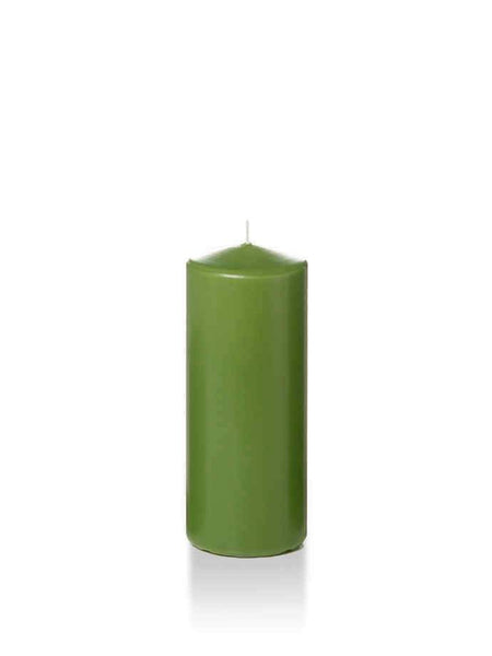 Wholesale 2.25" x 5" Slim Pillar Candles Green Tea