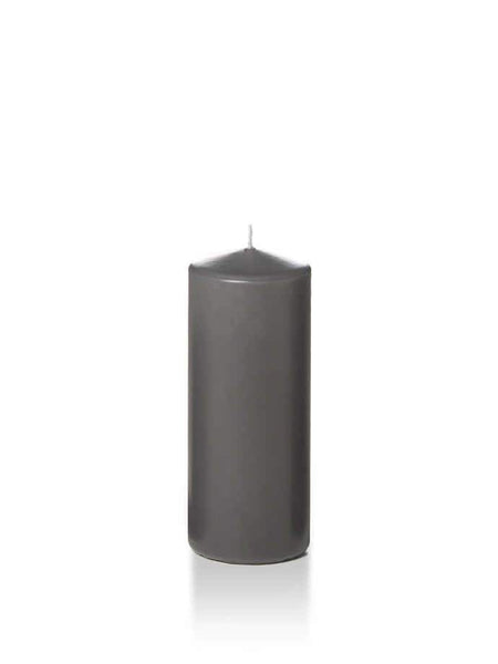 Wholesale 2.25" x 5" Slim Pillar Candles Gray