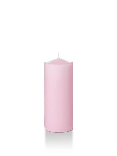 Wholesale 2.25" x 5" Slim Pillar Candles Blush
