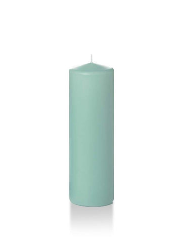 Yummi Candles - 2.25" x 7" Slim Pillar Candles Tiffany Blue