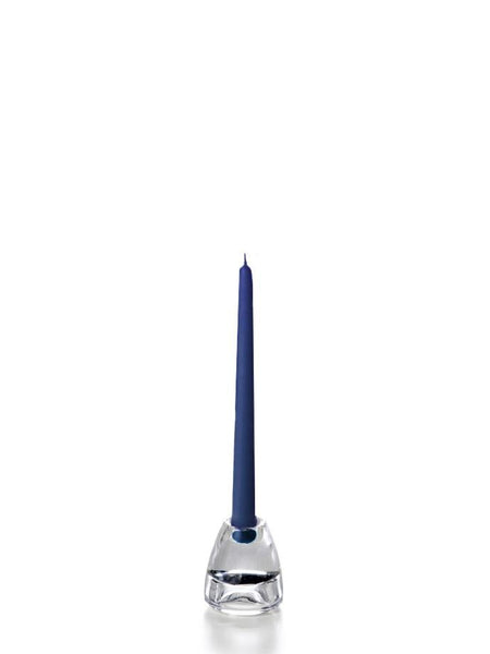 10" Wholesale Taper Candles - Case of 72 Navy Blue