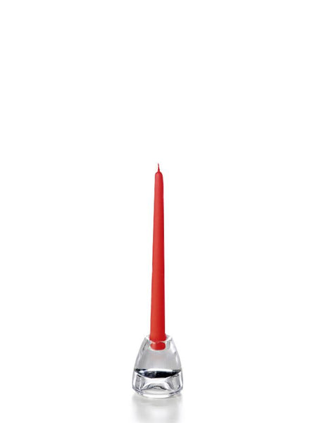 10" Wholesale Taper Candles - Case of 72 Ruby Red