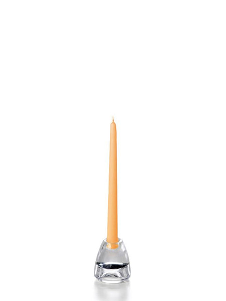10" Wholesale Taper Candles - Case of 72 Peach