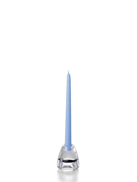 10" Wholesale Taper Candles - Case of 72 Periwinkle Blue