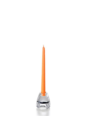 Yummi Candles - 10" Handcrafted Taper Candles Bright Orange