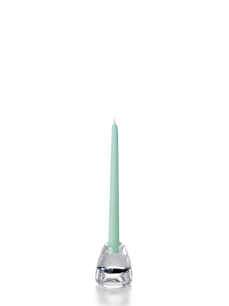 10" Wholesale Taper Candles - Case of 144 Tiffany Blue