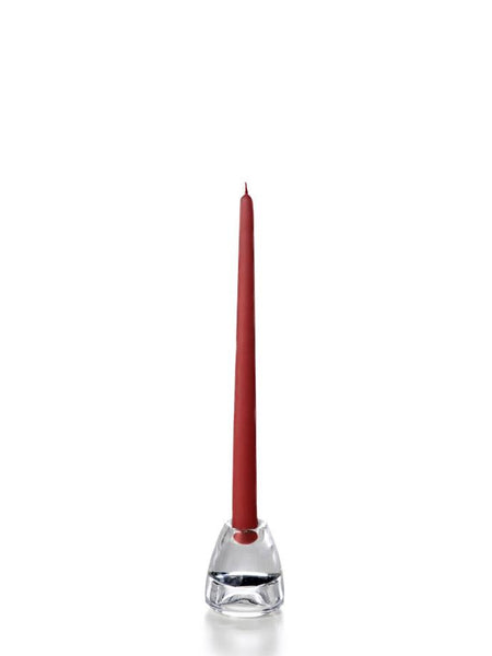 12" Wholesale Taper Candles - Case of 288 Burgundy
