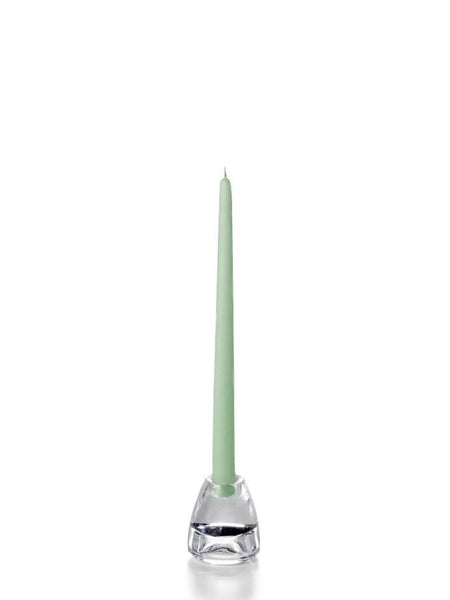 12" Wholesale Taper Candles - Case of 72 Sage