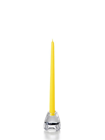 Yummi Candles - 12" Handcrafted Taper Candles Bright Yellow