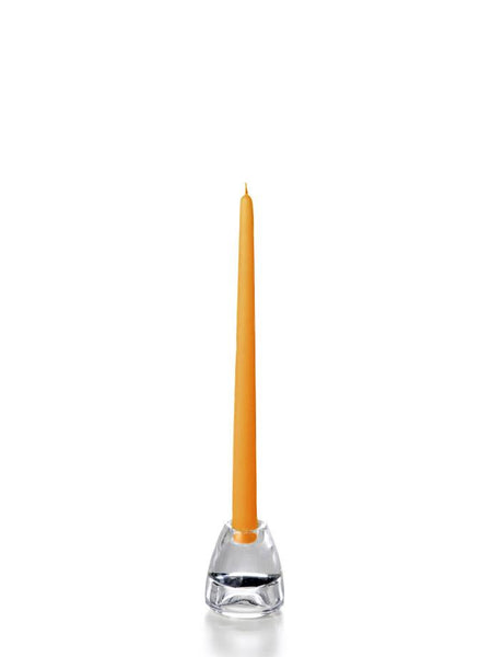 12" Wholesale Taper Candles - Case of 144 Harvest Gold