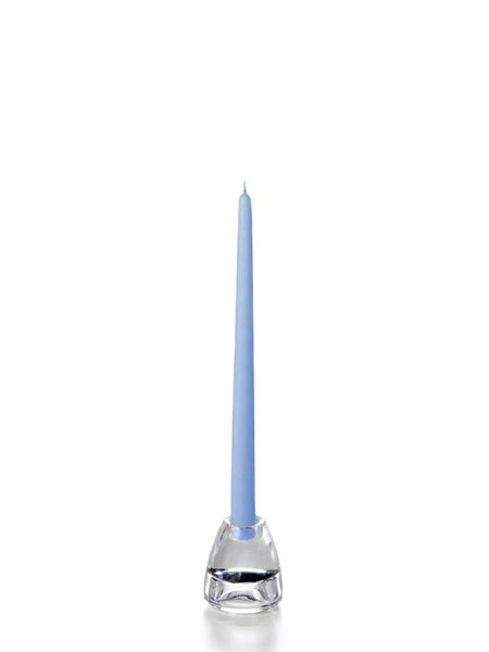 12" Wholesale Taper Candles - Case of 288 Periwinkle Blue