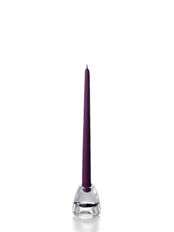 Yummi Candles - 12" Handcrafted Taper Candles Dark Purple