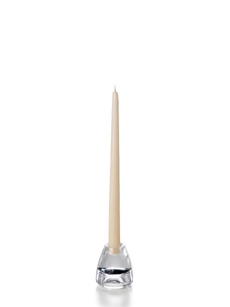 12" Wholesale Taper Candles - Case of 72 Sandstone