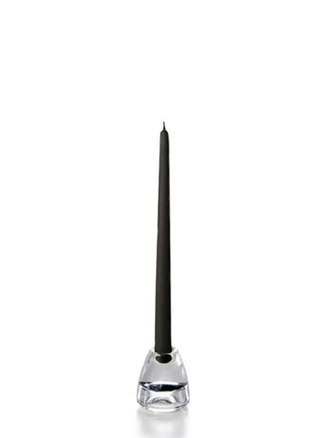 Yummi Candles - 12" Wholesale Taper Candles - Case of 72 Black