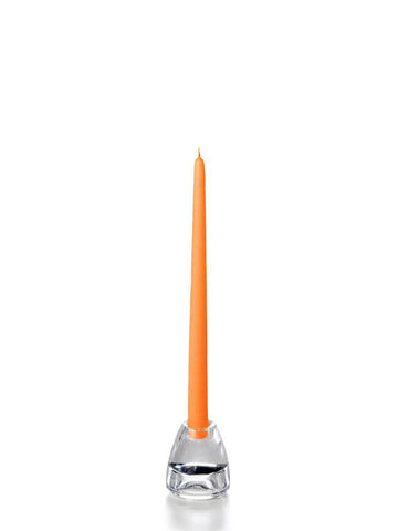 Yummi Candles - 12" Handcrafted Taper Candles Bright Orange