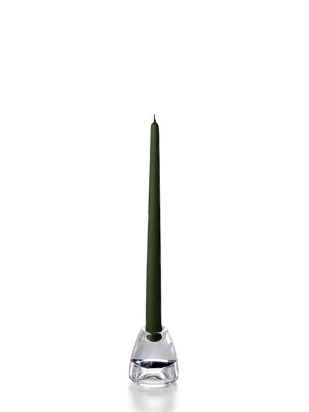 12" Wholesale Taper Candles - Case of 72 Olive