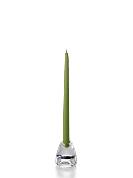12" Wholesale Taper Candles - Case of 144 Green Tea