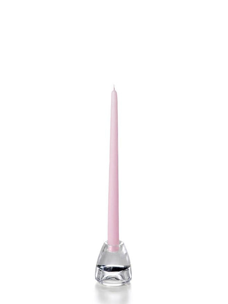 12" Wholesale Taper Candles - Case of 72 Blush