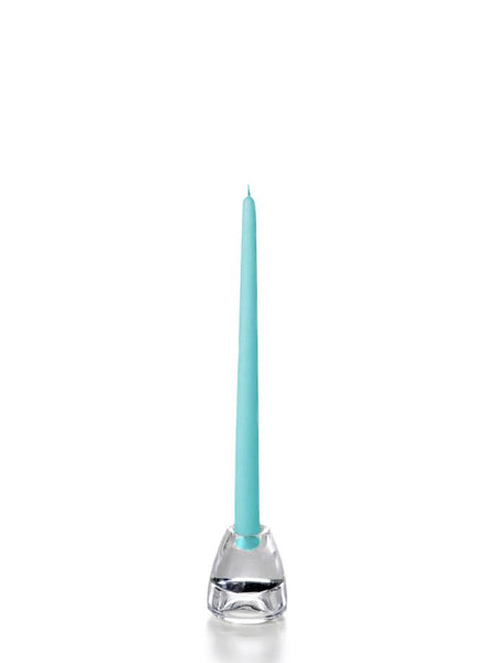12" Handcrafted Taper Candles Caribbean Blue