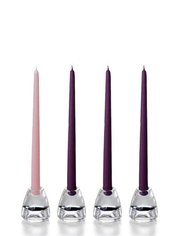 12" Advent Taper Candles