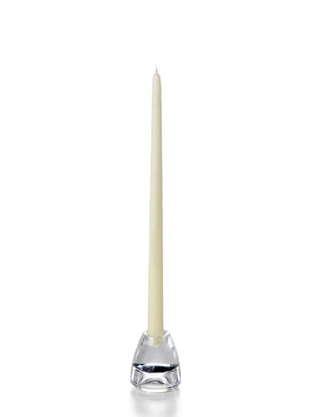 15" Wholesale Taper Candles - Case of 72 Ivory
