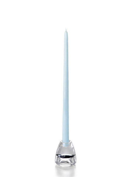 15" Wholesale Taper Candles - Case of 288 Ice Blue
