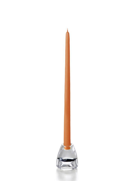 15" Wholesale Taper Candles - Case of 72 Toffee