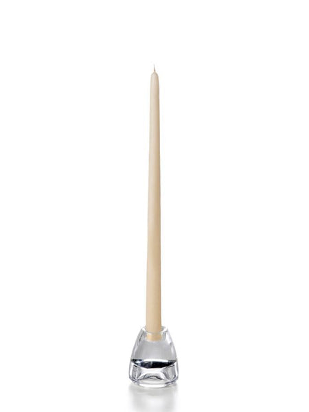 15" Wholesale Taper Candles - Case of 72 Sandstone