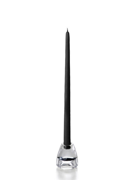 15" Handcrafted Taper Candles Black