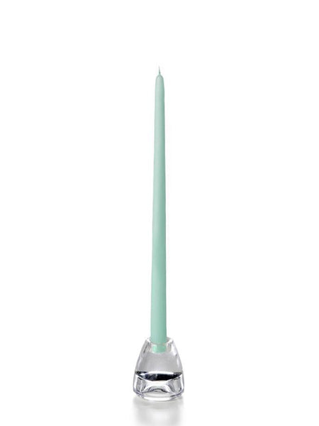 15" Wholesale Taper Candles - Case of 288 Tiffany Blue