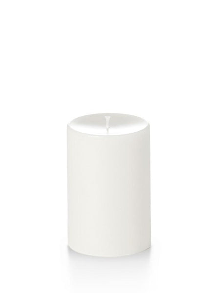 4" x 6" Wholesale Unscented Column Pillar Candles White