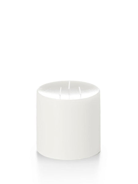 5" x 5" Unscented Column Pillar Candles White
