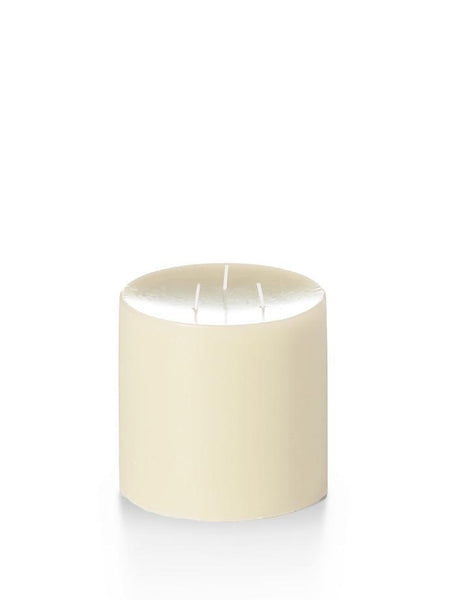 5" x 5" Unscented Column Pillar Candles Ivory