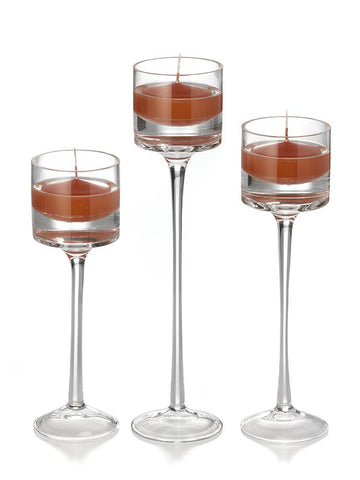 Yummi Candles - 18 Floating Candles and 18 Monet Stem Holders