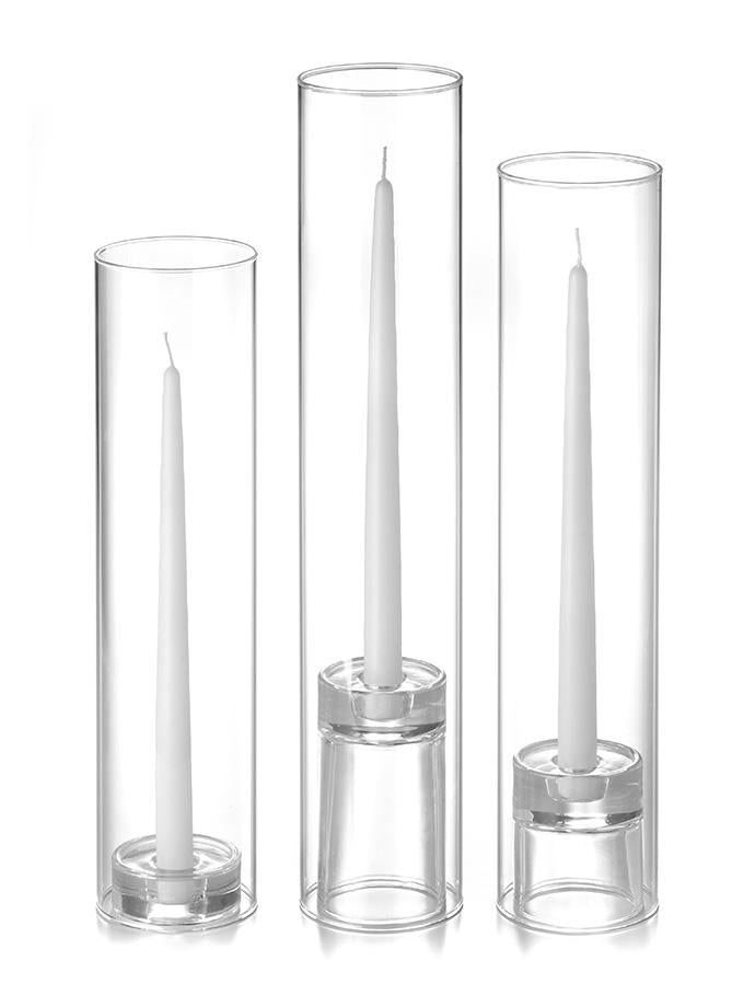Inbagi 12 Sets Tall Metal Candlestick Holders for Taper Inbagi 12 Sets Tall Metal Candlestick Holders for Taper