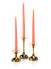 Yummi Candles - 12 Taper Candles and 12 Gold Timeless Taper Holders