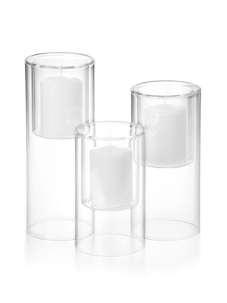 3 Pillar Candles & 3 Ethereal Cylinders