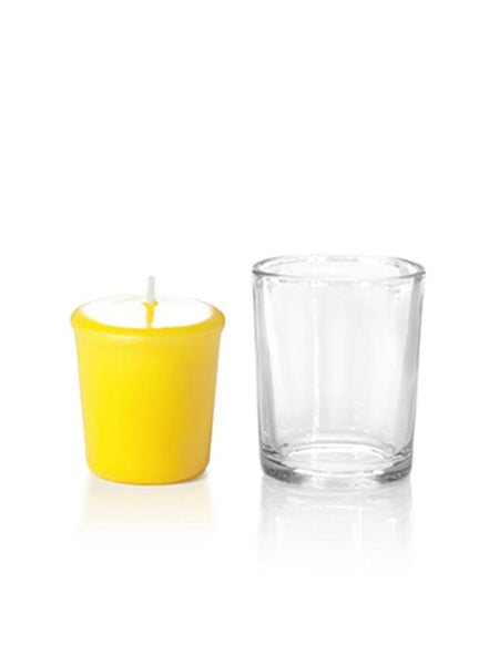 15 Hour Votive Candles & Votive Holders Bright Yellow