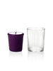 Yummi Candles - 15 Hour Votive Candles & Votive Holders Dark Purple