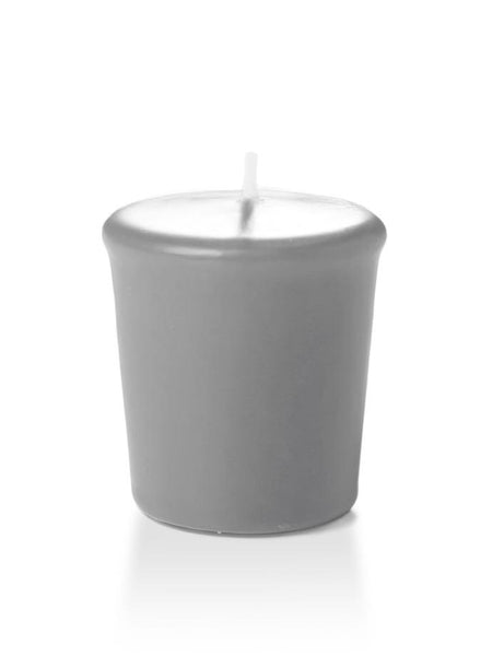 15 Hour Unscented Votive Candles Light Gray