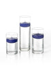 Yummi Candles - 36 Floating Candles and Cylinder Vases