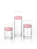 Yummi Candles - 6 Floating Candles and Cylinder Vases