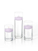 Yummi Candles - 36 Floating Candles and Cylinder Vases