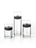 Yummi Candles - 6 Floating Candles and Cylinder Vases
